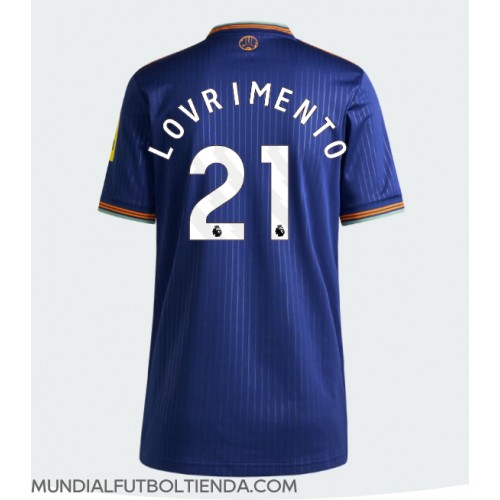 Camiseta Newcastle United Tino Livramento #21 Tercera Equipación Replica 2025-26 para mujer mangas cortas
